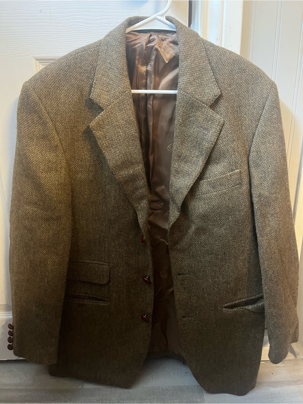 Vintage Tweed Blazer - Handmade in Ireland - Very Good Condition